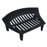 16" Fire Grate, Ashpan & Handle Fireplace Cast Iron Log Coal Saver For 18" Fire