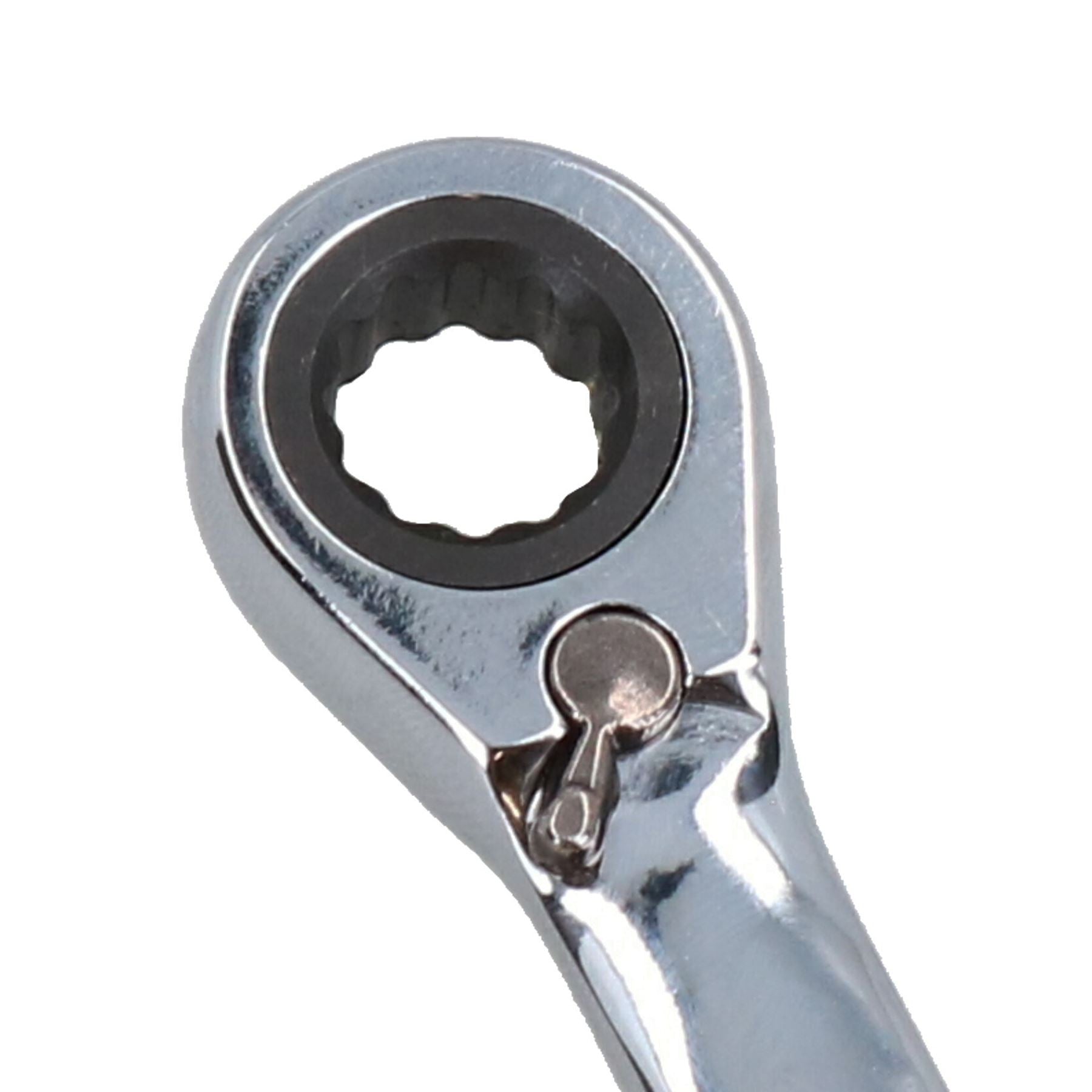 Reversible Cranked Offset Ratchet Combination Spanner Wrench 72 Teeth