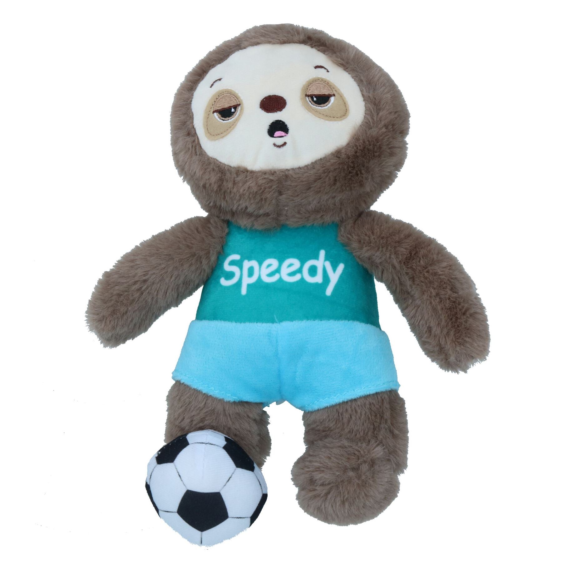 Plush Soft Sporty Sloth Speedy Dog Toy Cuddly Play Toy Gift With Squeak