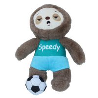 Plush Soft Sporty Sloth Speedy Dog Toy Cuddly Play Toy Gift With Squeak