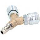 Airline Y Piece 3 Way EURO Quick Release Fittings for Compressor Air Hose