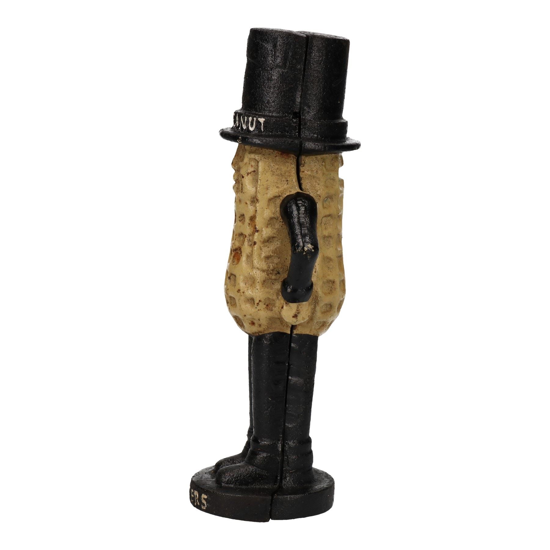 Mr. Peanut Money Box Bank Jar Planters Mascot Figure Cast Iron Statue Figurine