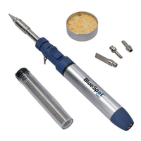 Micro Gas Adjustable Soldering Iron Terminal Set Butane Powered Electronics 8pc