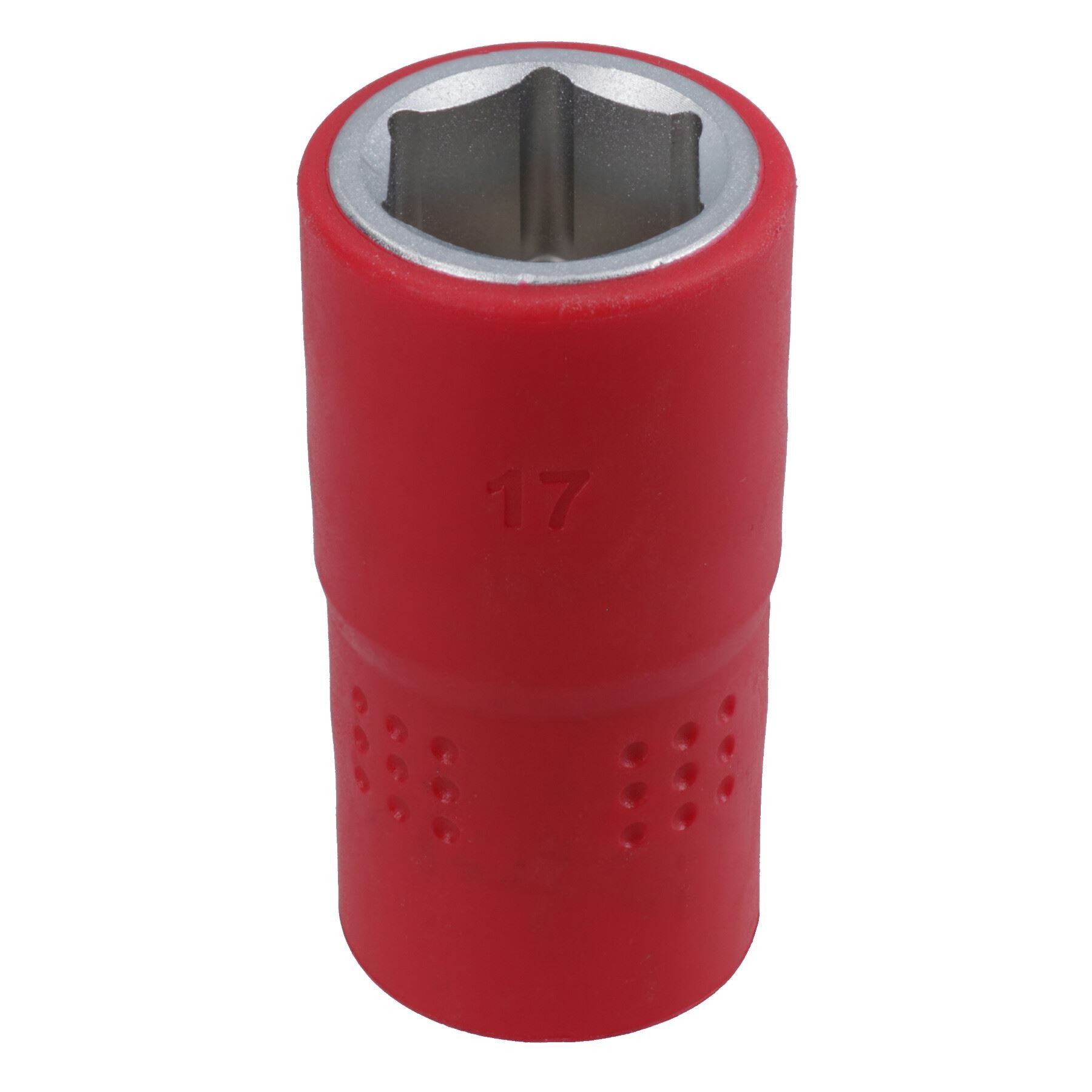 1/2in drive VDE Insulated Shallow Metric Socket 6 Sided Single Hex 1000 V