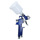 Mini Spray Gun / Gravity Feed HVLP Touch Up Gun 0.8mm Nozzle 100ml Pot