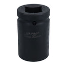 1" Drive Double Deep MM Impact Impacted Socket 6 Sided Single Hex