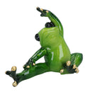 Yoga Frogs Toad Zen Ornament Statue Meditating Garden House Decor Set Of 3