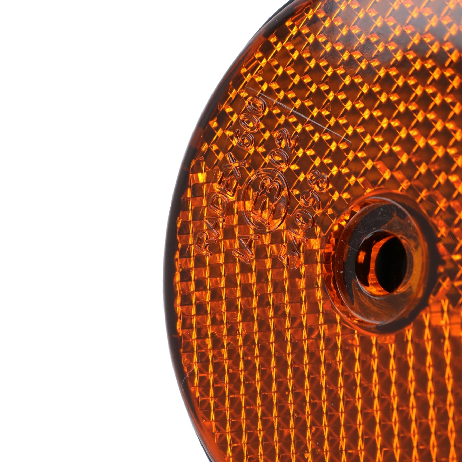 Round Side Reflectors Amber, Red or White for Trailers Fence / Gate Posts