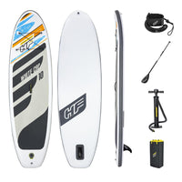 10ft Inflatable Stand Up Paddle Board 4.75" Hydro Force White Cap SUP Set