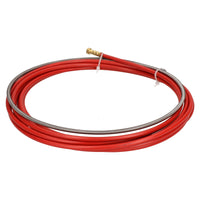 P.C. Liner Wire 1.0 - 1.2mm x 4M Welding Red Steel Plastic Coated MIG Torch