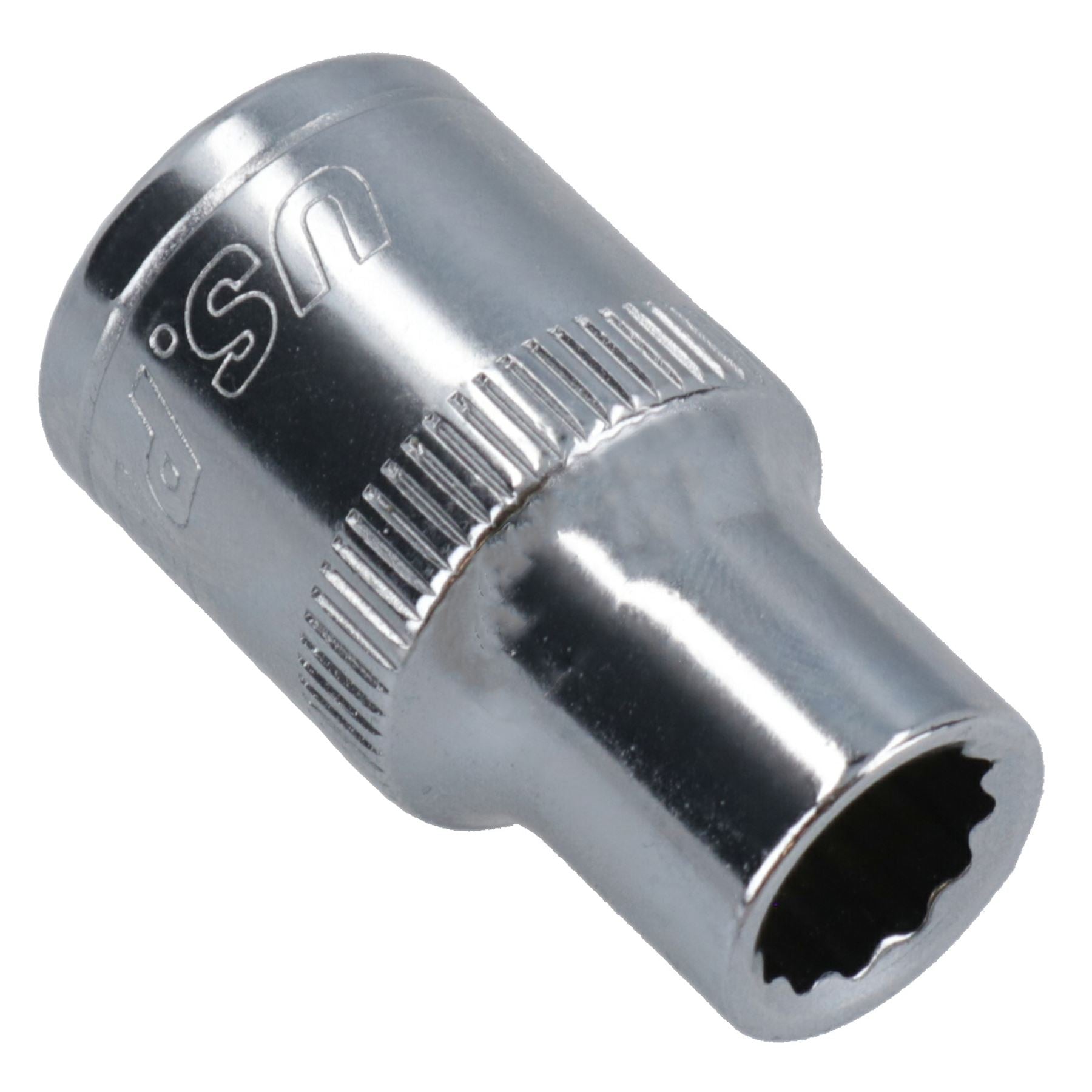 1/2in Drive Shallow Metric MM Socket 12 Sided Bi-Hex with Knurled Ring