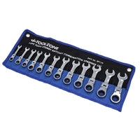 Metric MM Stubby Flexible Ratchet Combination Spanner Set 8mm – 19mm