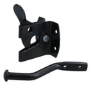 Auto Automatic Gate Latch Catch + Striker Thumb Release Black Powder Coated