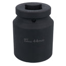 1" Drive Double Deep MM Impact Impacted Socket 6 Sided Single Hex