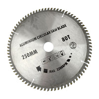 250mm x 30mm TCT Saw Blade 80T / Aluminium Circular Saw  With Reducer TE676