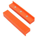 Magnetic Soft face Jaws Pads for Bench Vice Non marking 6” / 150mm Orange