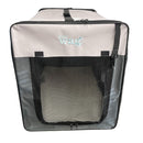 Large High Quality Folding Fabric Car / Travel Dog Crate With 3 Mesh Windows