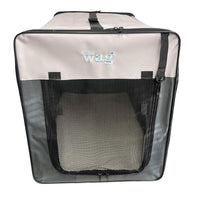 Large High Quality Folding Fabric Car / Travel Dog Crate With 3 Mesh Windows