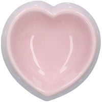 Heart Shaped Poka Dot Small Animal Puppy Kittens Small Dog Bowl 15cm/300ml