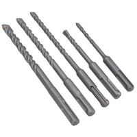 5pc SDS Plus Masonry Drills With Tungsten Carbide Tips 5 – 10mm Stone Concrete