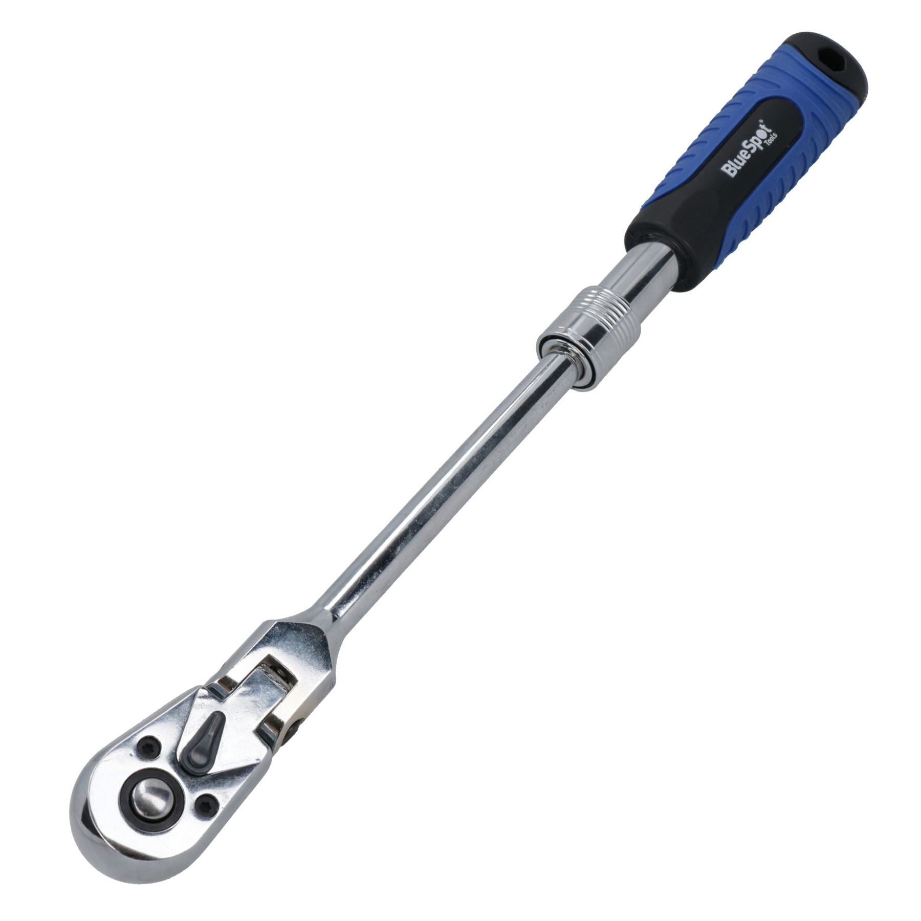 3/8in Drive Telescopic Flexi Head Ratchet 72 Teeth Quick Release 250 – 350mm