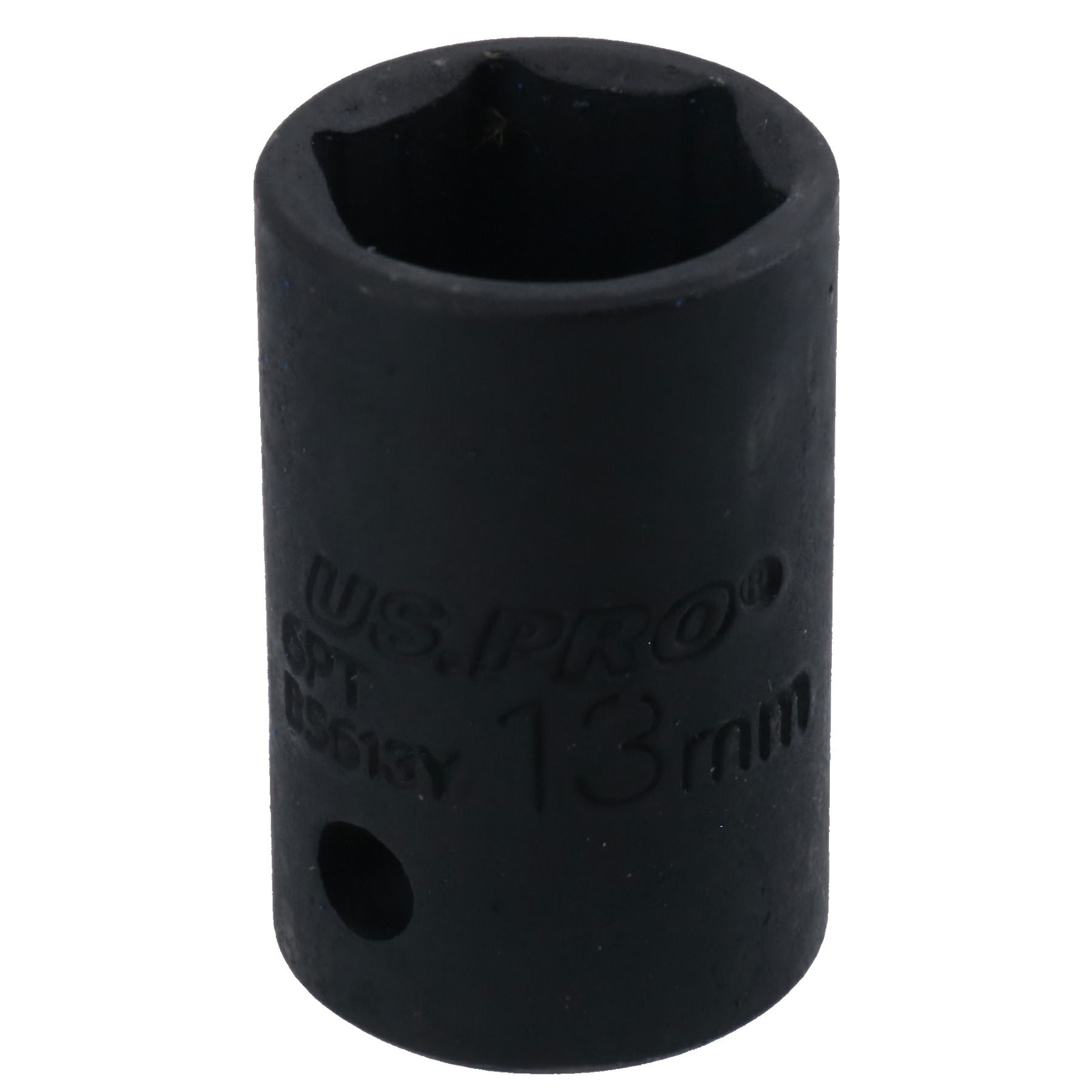 3/8in Drive Shallow Stubby Metric Impacted Impact Socket 6 Sided Single Hex