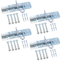 4” (100mm) Galvanised Brenton Slip Bolt Padbolt Slide Latch Lock Sheds Gates