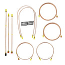 Full Copper Brass & Brake Line Fitting Set to fit Land Rover Defender 90 1991-1998