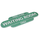 First Class Waiting Room Sign Plaque Train Stop Railway Wall Station Gate Fence