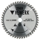 160mm x 20/16mm 48T TCT Circular Saw Blade Tungsten Carbide Tipped Cutting