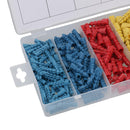 220pc Wallplugs Raw 20-60mm Rawl Plug Wall Coloured In Case Poly Anchor