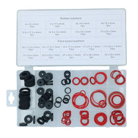 141pc Sealing Washer Assortment Set Rubber and Fibre Seal Plumbers Washers