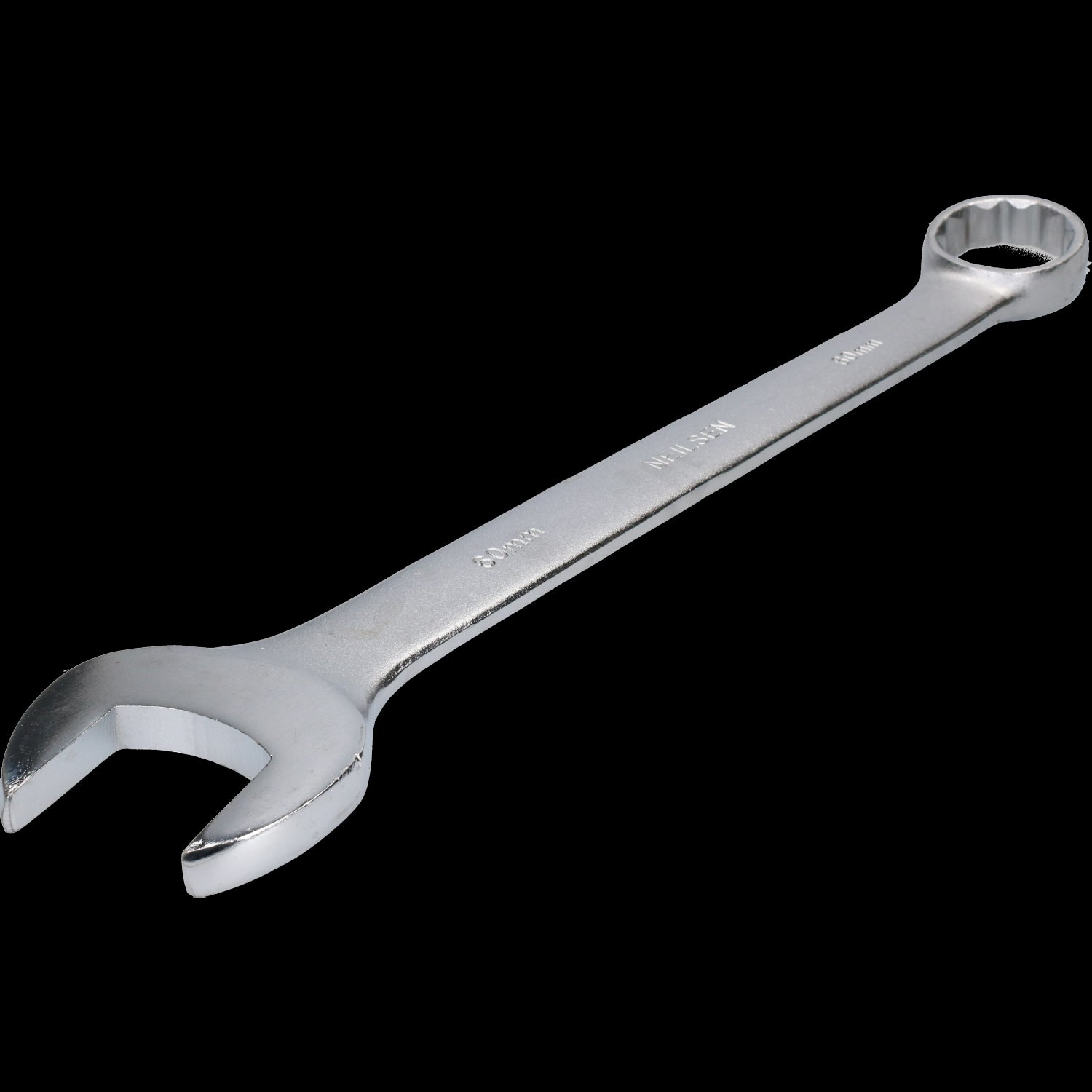 50mm - 85mm Metric Jumbo Combination Spanner Wrench Ring Open Ended 8pc