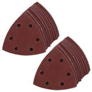 90mm Triangular Sanding Abrasive Discs Pads Hook and Loop Backing 120 Grit