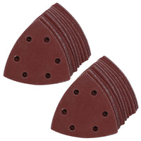 90mm Triangular Sanding Abrasive Discs Pads Hook and Loop Backing 120 Grit