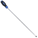 Flat Head Extra Long Screwdriver Total Length 400mm with Rubber Handle TE692