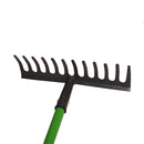 Garden Rake Soil Leaves Leaf Raker 12 Teeth Carbon Steel With PVC Grip GAR02