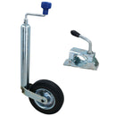 48mm Jockey Wheel Trailers Caravans 200mm Steel Centred Wheel + Split Clamp