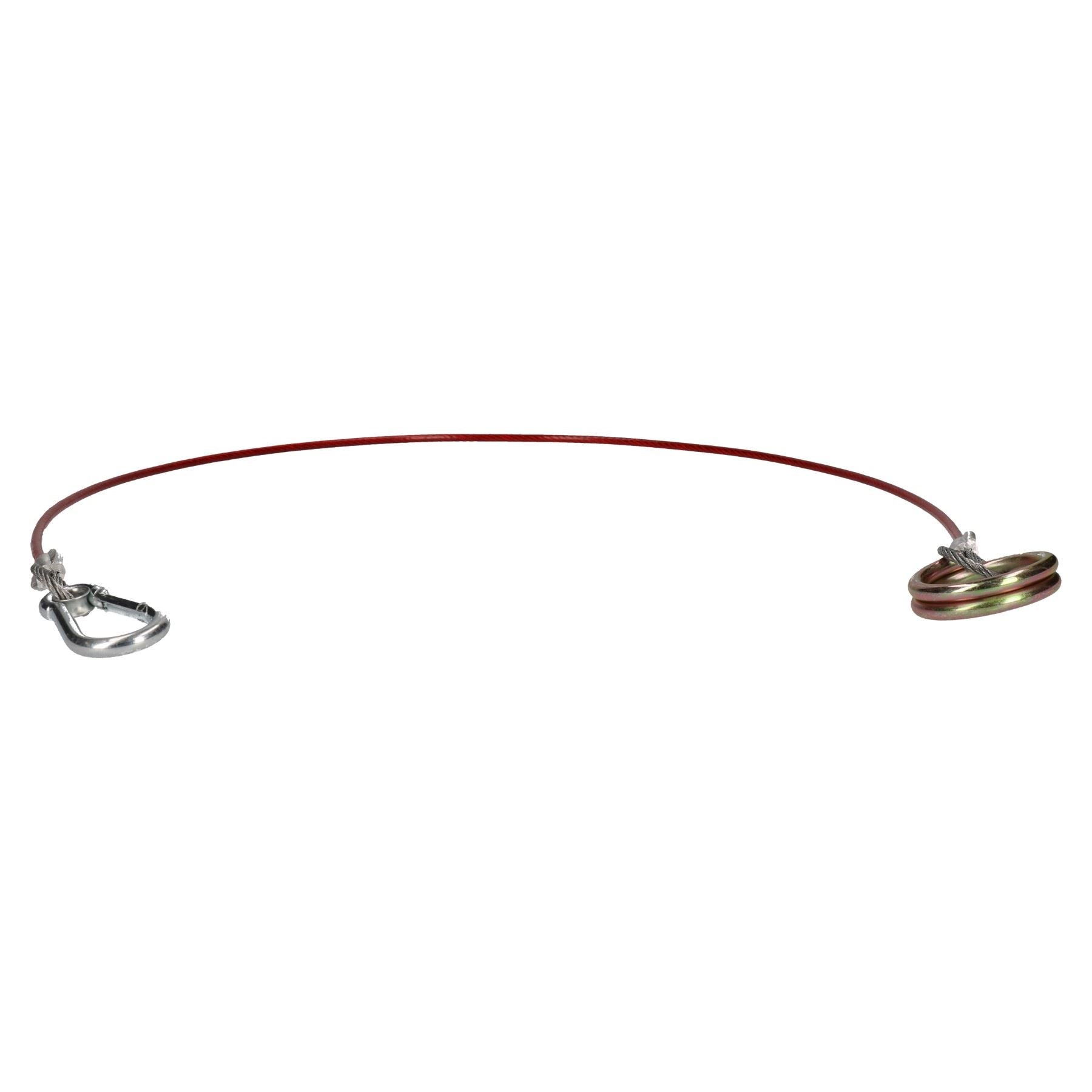 1 Metre Ring Trailer Caravan Brake Away Breakaway Safety Cable Braked Hitch