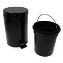 3L Waste Pedal Bin Kitchen Bathroom Office Metal House Rubbish Dustbin Flip Lid