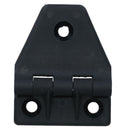 Large Black Polyamide Leaf Hinge Reinforced Plastic 80x100mm Italian Industrial