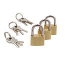 20mm Mini Brass Padlock Set for Suitcases Luggage Rucksacks Tents with Keys