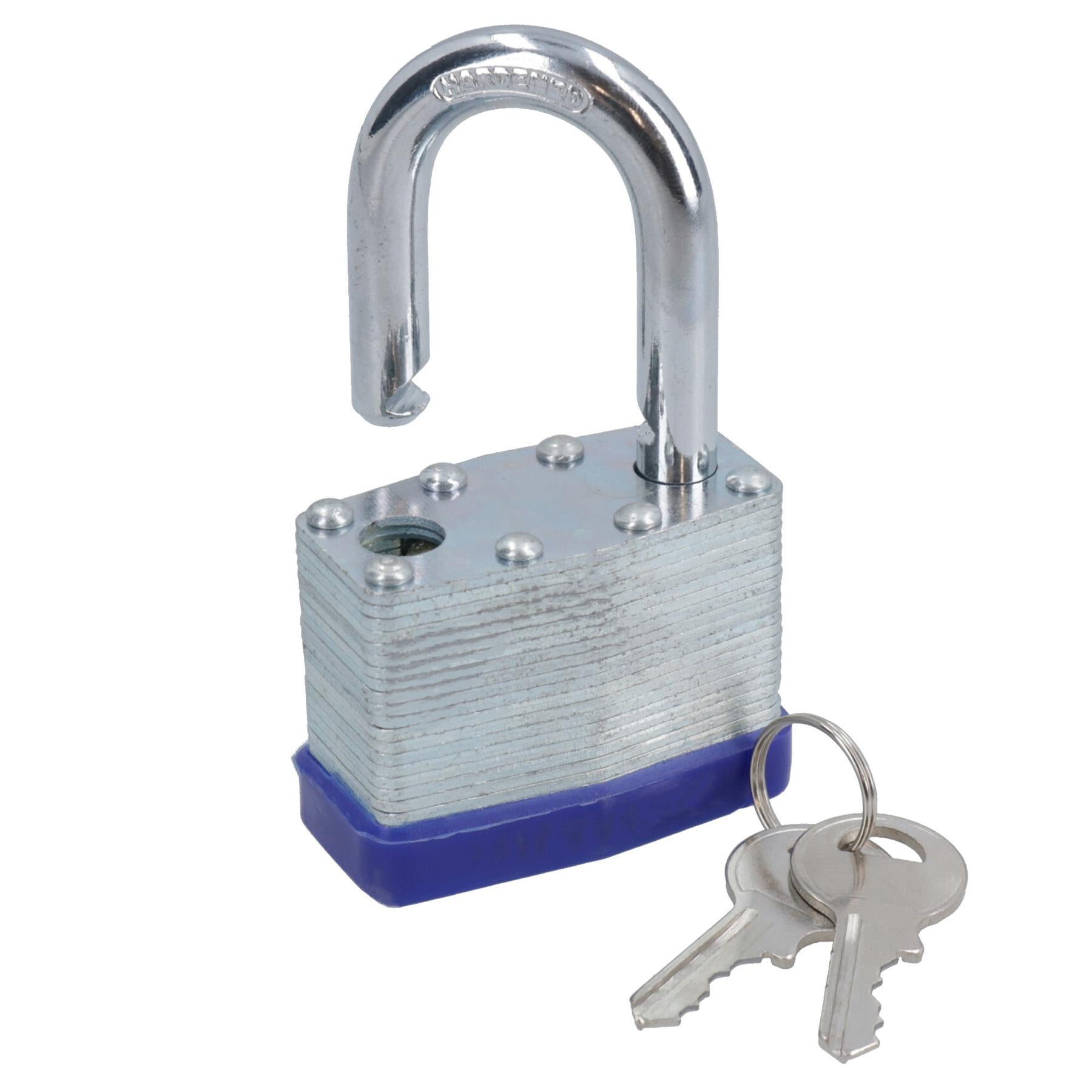 2pc 50mm Keyed Alike Padlock Laminated Steel Padlocks Shed Gate Lock TE152