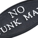 No Junk Mail Cast Iron Sign Plaque Door Wall House Home Gate Post Yard