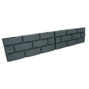 Grey Green Brick Effect Garden Lawn Edging Border Bordering ABS Plastic