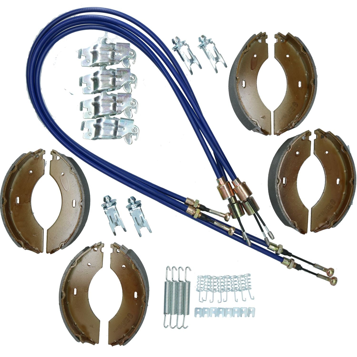 Brake Shoe & Cable Refurb Kit for Indespension T35167 Tiltbed Trailer 3500kg