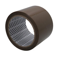 Brown Parcel Packaging Tape 75mm x 68 Metres per Roll Sealing Heavy Duty