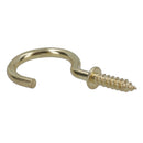 Shouldered Screw Hooks Fasteners Hanger Brass Plated 15mm Dia 25mm Length