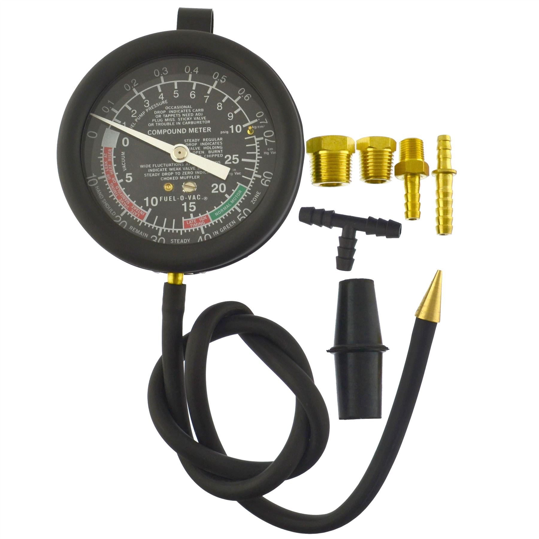 Fuel Vacuum And Fuel Pump Pressure Tester Gauge Kit Carburettor Valve  AN023