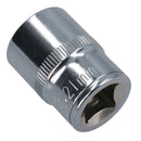 1/2in Drive Shallow Metric MM Socket 12 Sided Bi-Hex with Knurled Ring